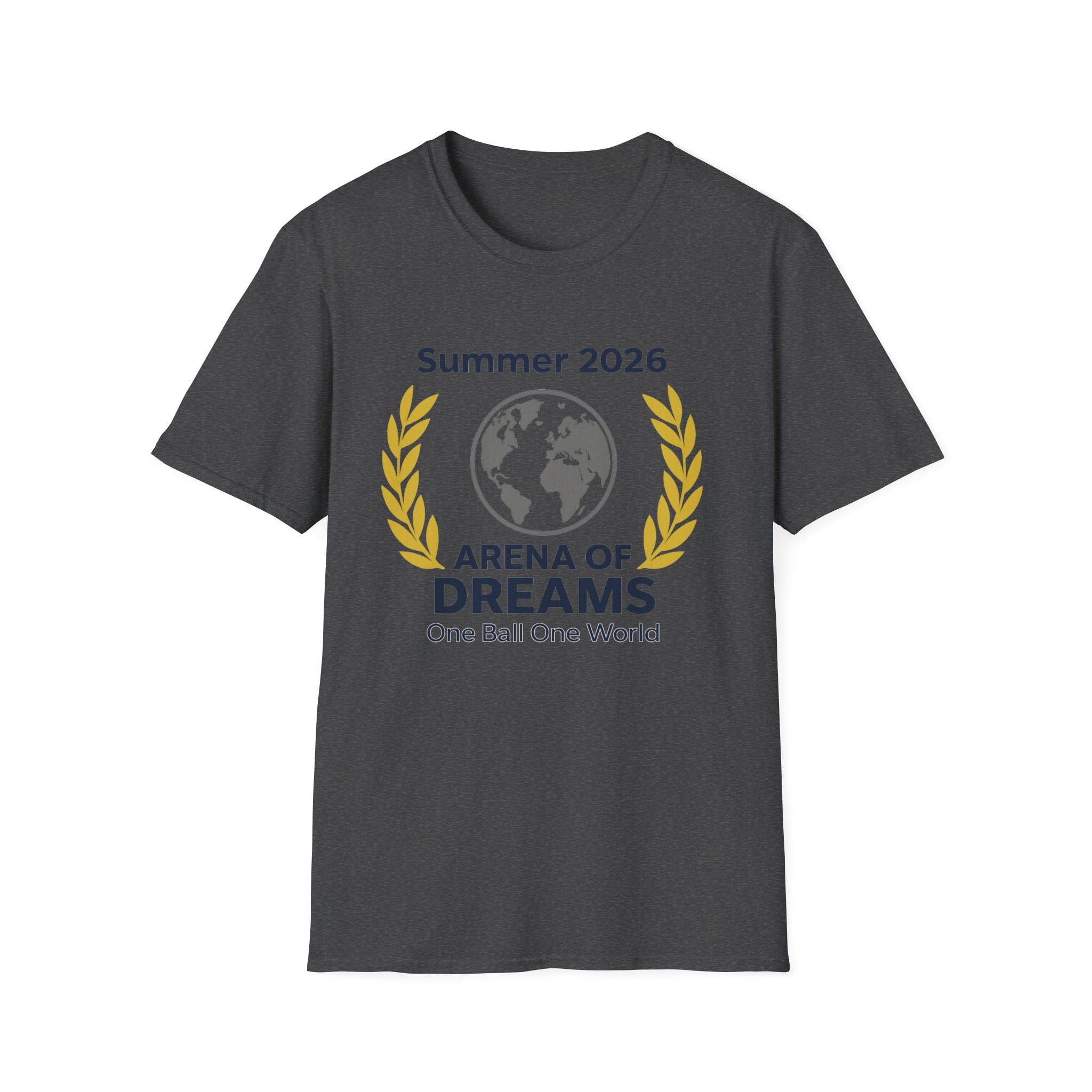 Arena of Dreams 2026 T-Shirt — 'One Ball One World' Summer Soccer Fan Tee