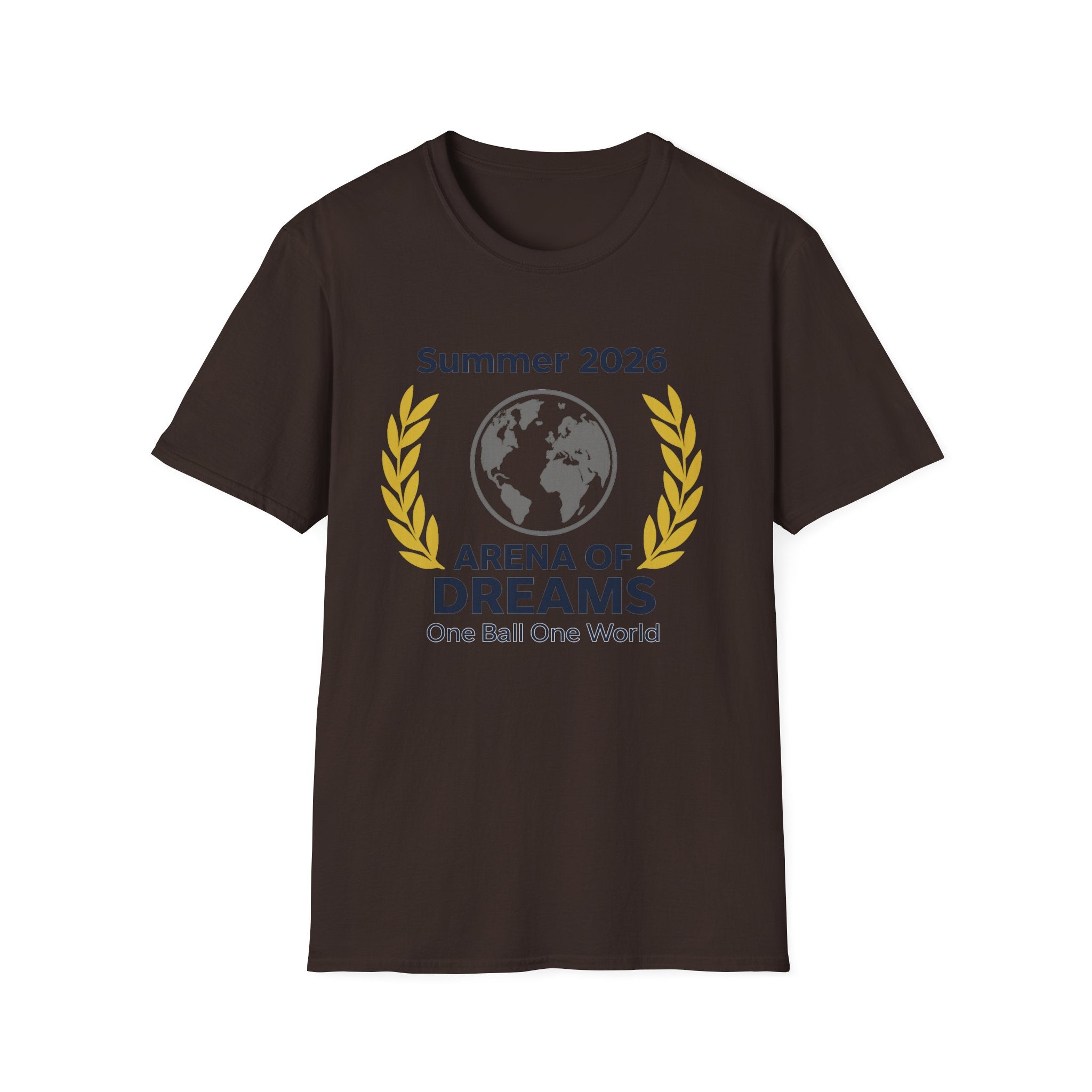 Arena of Dreams 2026 T-Shirt — 'One Ball One World' Summer Soccer Fan Tee
