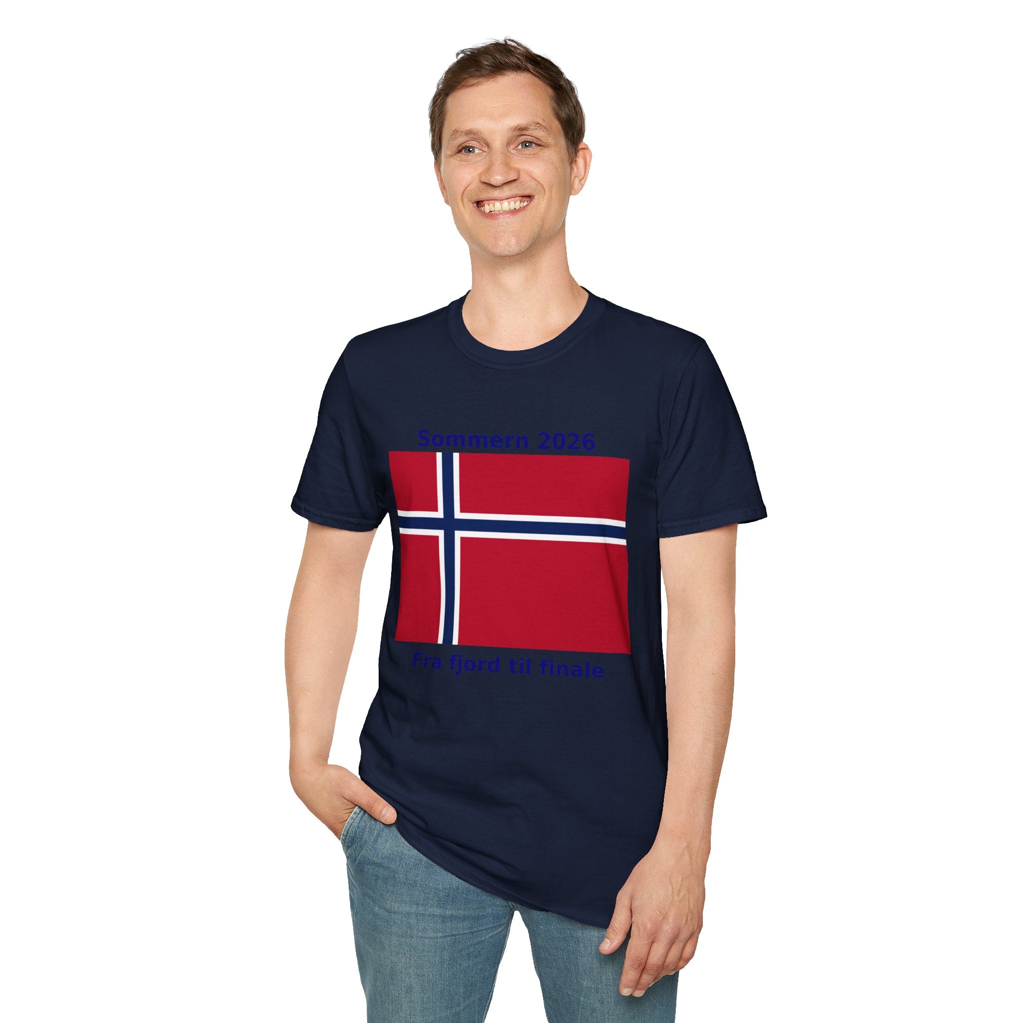 Norway Flag T-Shirt - "Sommern 2026: Fra fjord til finale"