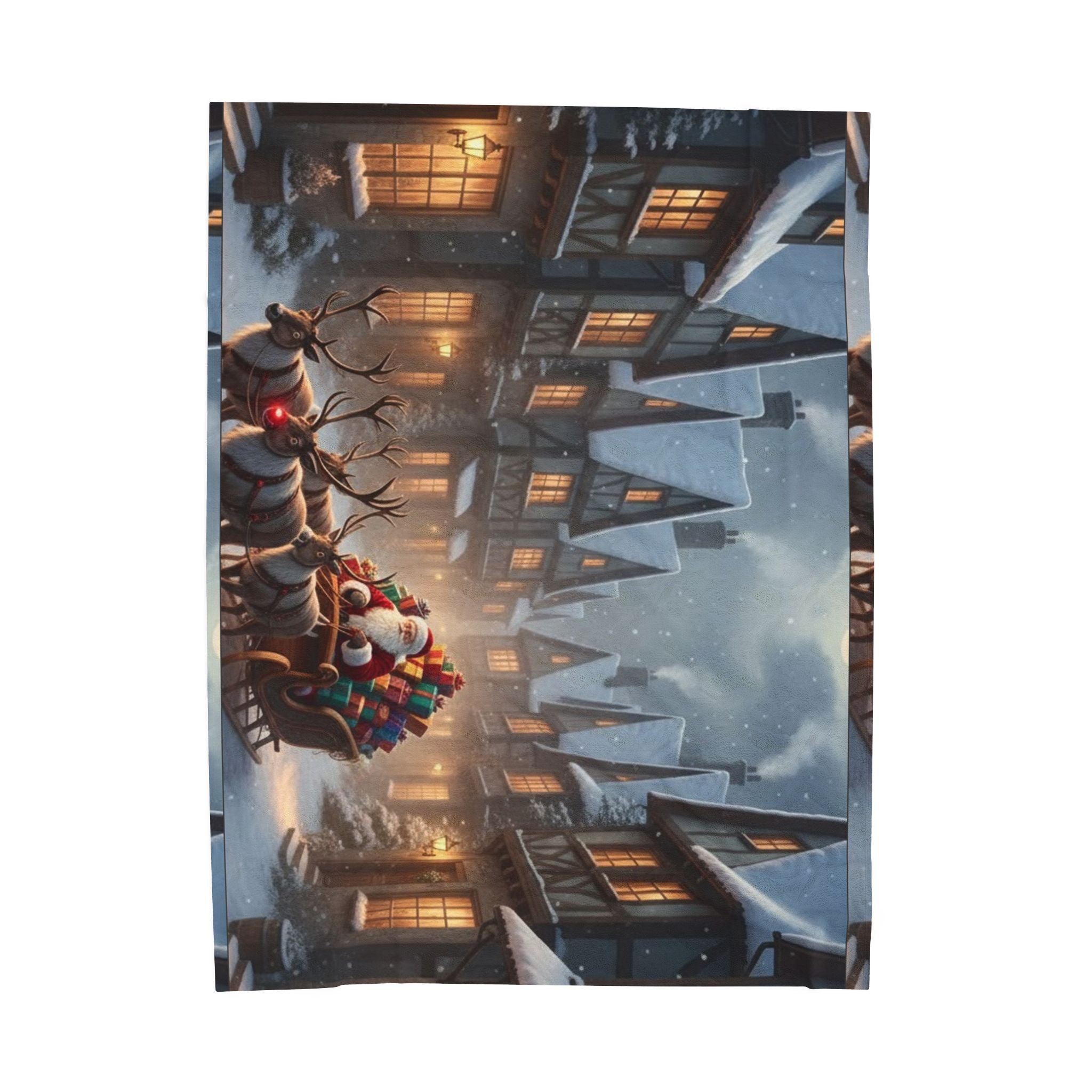 Ask and the Hunt for Christmas Joy” Velveteen Plush Blanket –50x60 -  60×80