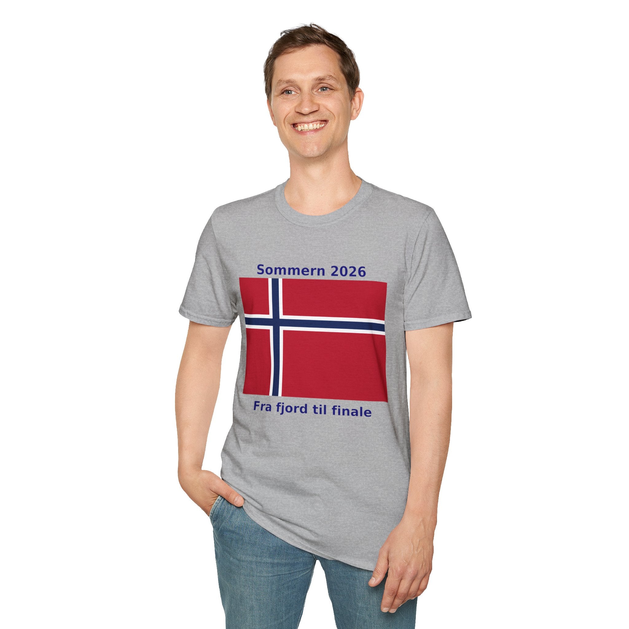 Norway Flag T-Shirt - "Sommern 2026: Fra fjord til finale"