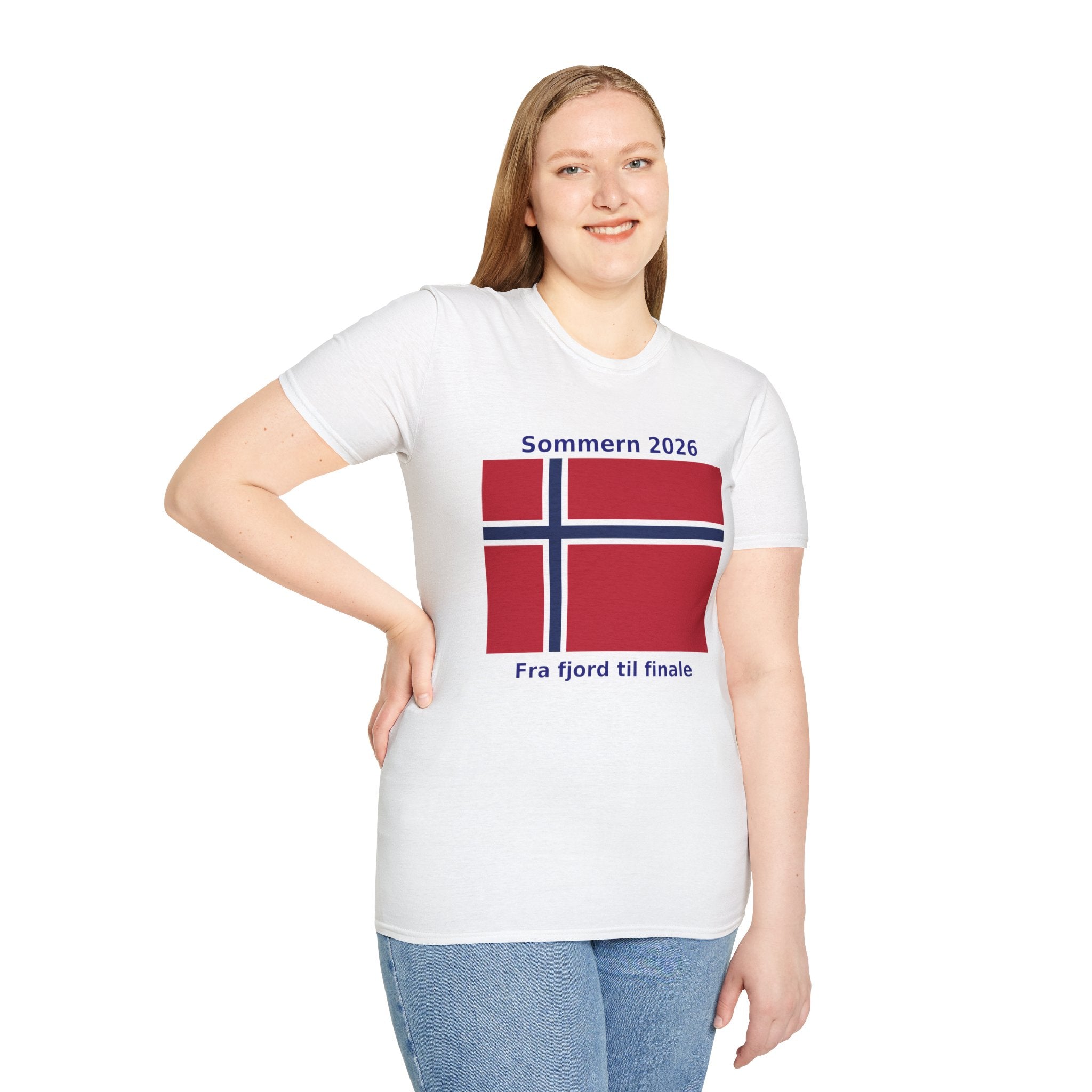 Norway Flag T-Shirt - "Sommern 2026: Fra fjord til finale"