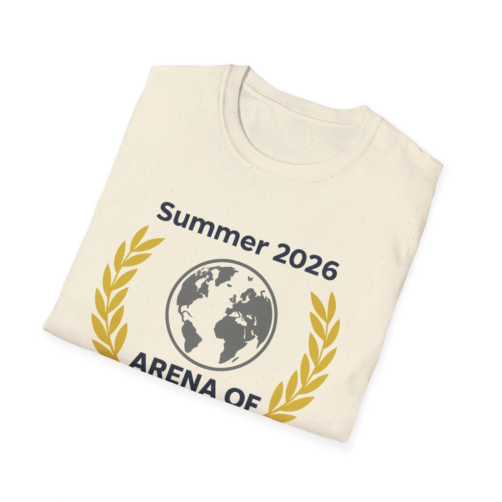 Arena of Dreams 2026 T-Shirt — 'One Ball One World' Summer Soccer Fan Tee