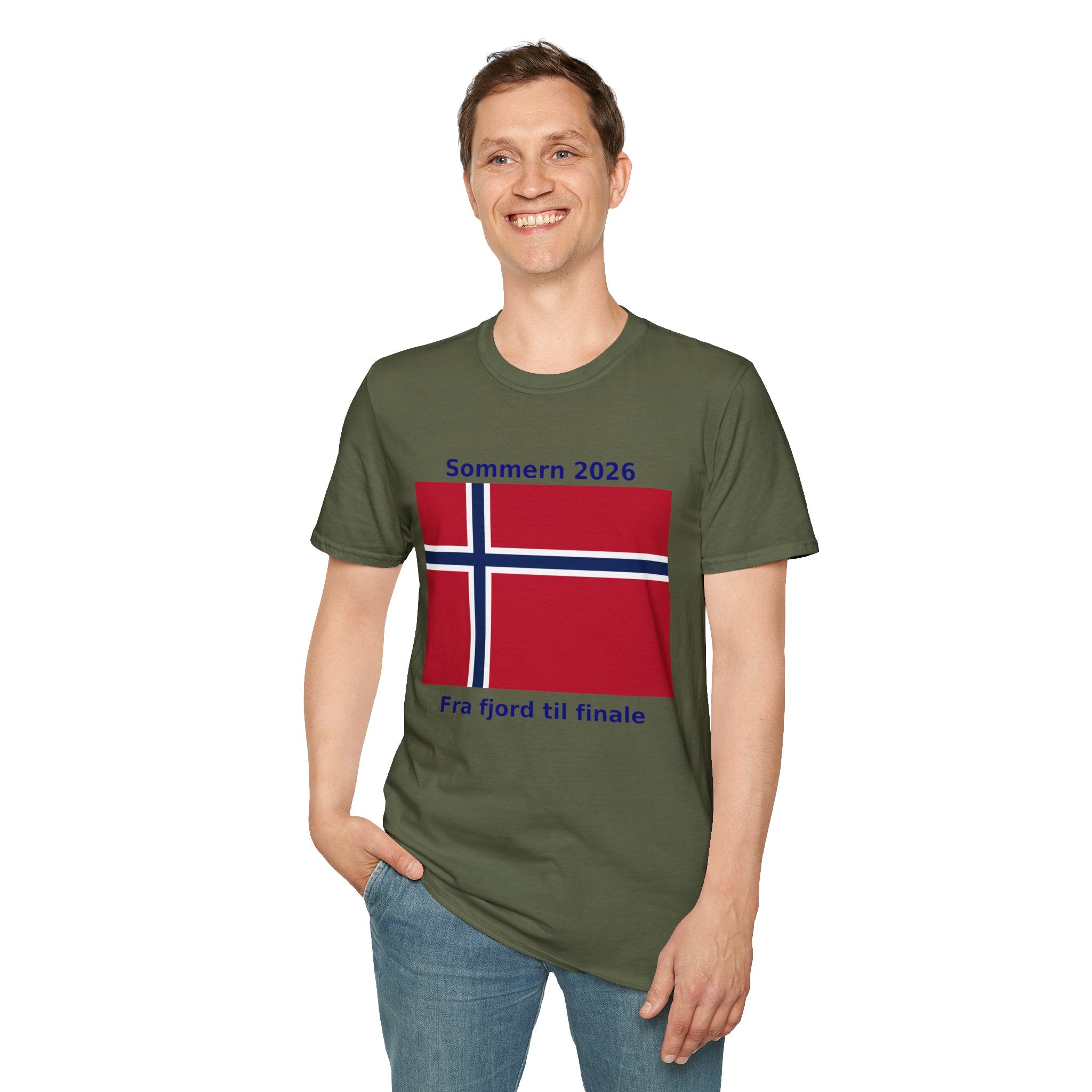 Norway Flag T-Shirt - "Sommern 2026: Fra fjord til finale"