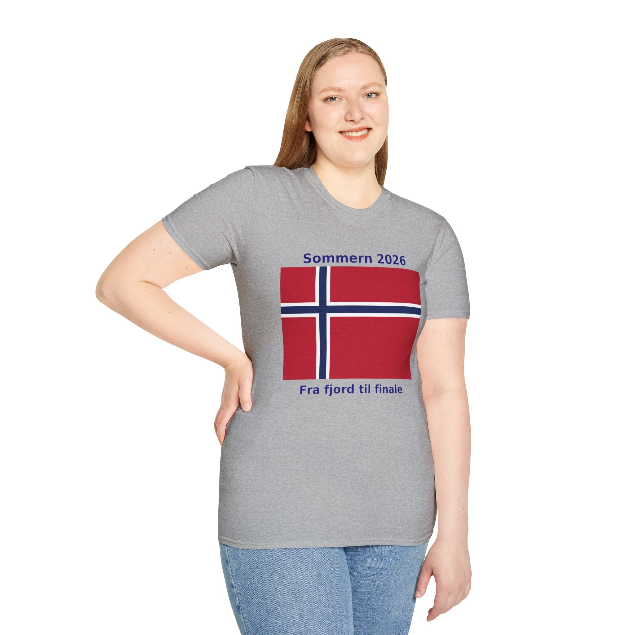 Norway Flag T-Shirt - "Sommern 2026: Fra fjord til finale"