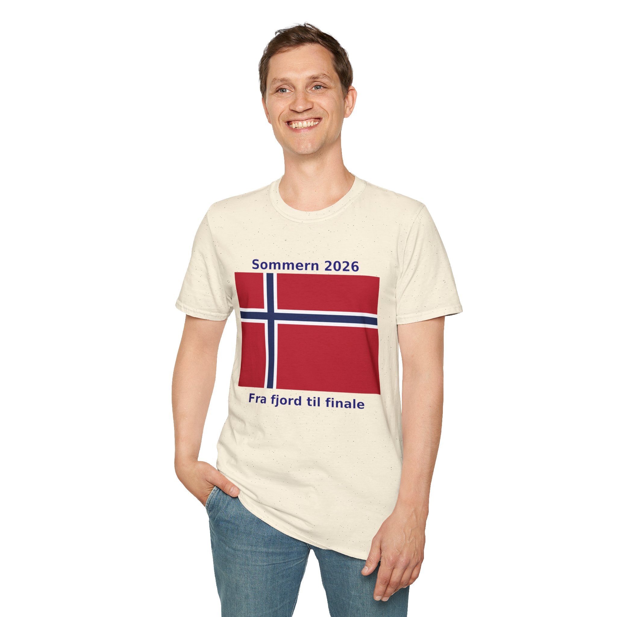 Norway Flag T-Shirt - "Sommern 2026: Fra fjord til finale"