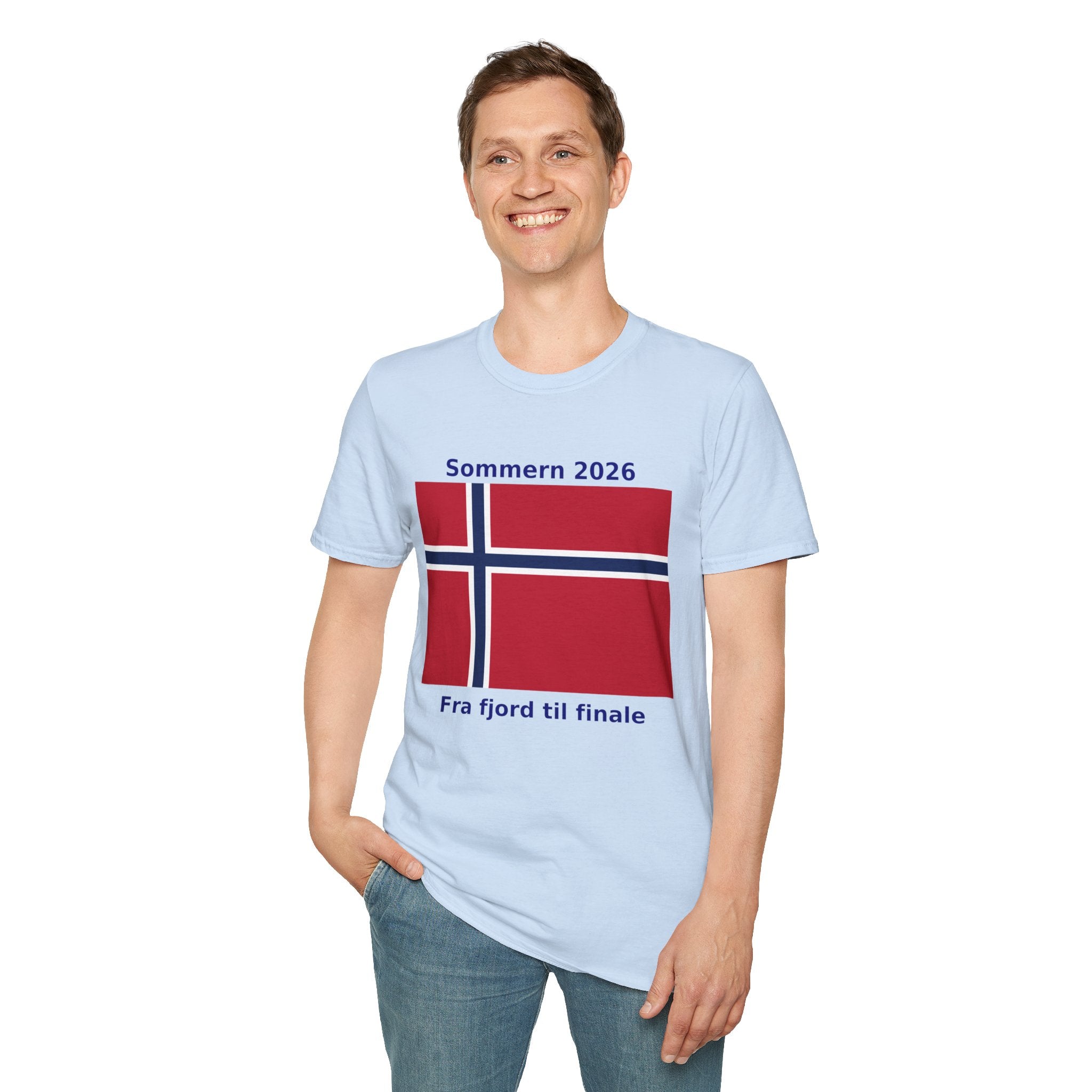 Norway Flag T-Shirt - "Sommern 2026: Fra fjord til finale"