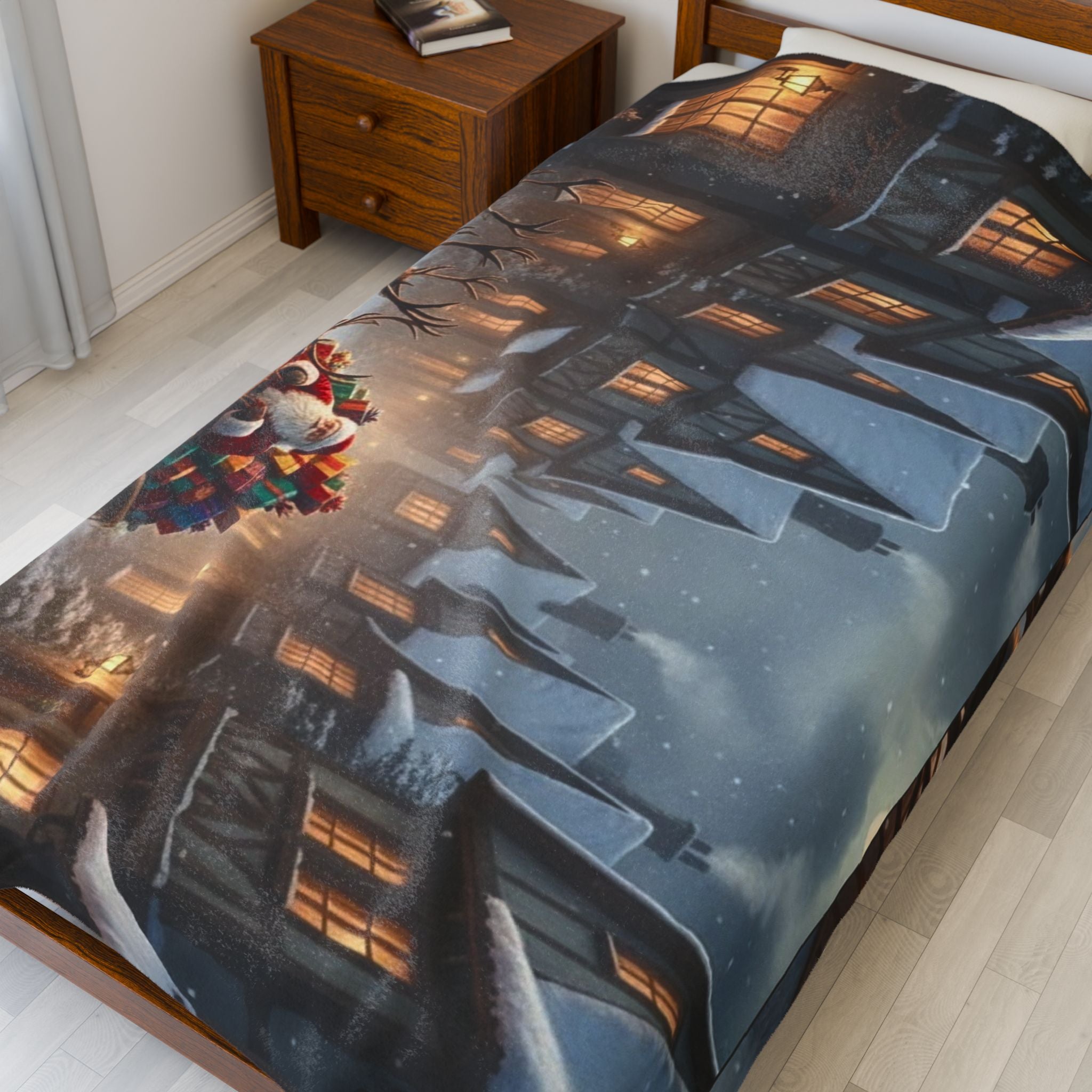 Ask and the Hunt for Christmas Joy” Velveteen Plush Blanket –50x60 -  60×80