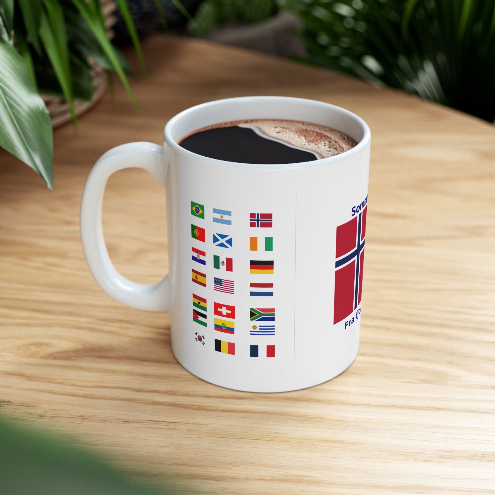 Norway 2026 Flag Coffee Mug – "Sommern 2026" Souvenir Travel Mug
