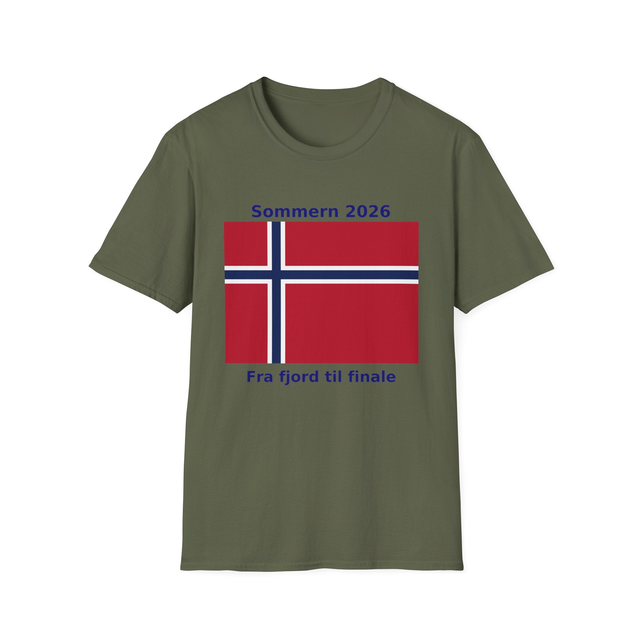 Norway Flag T-Shirt - "Sommern 2026: Fra fjord til finale"