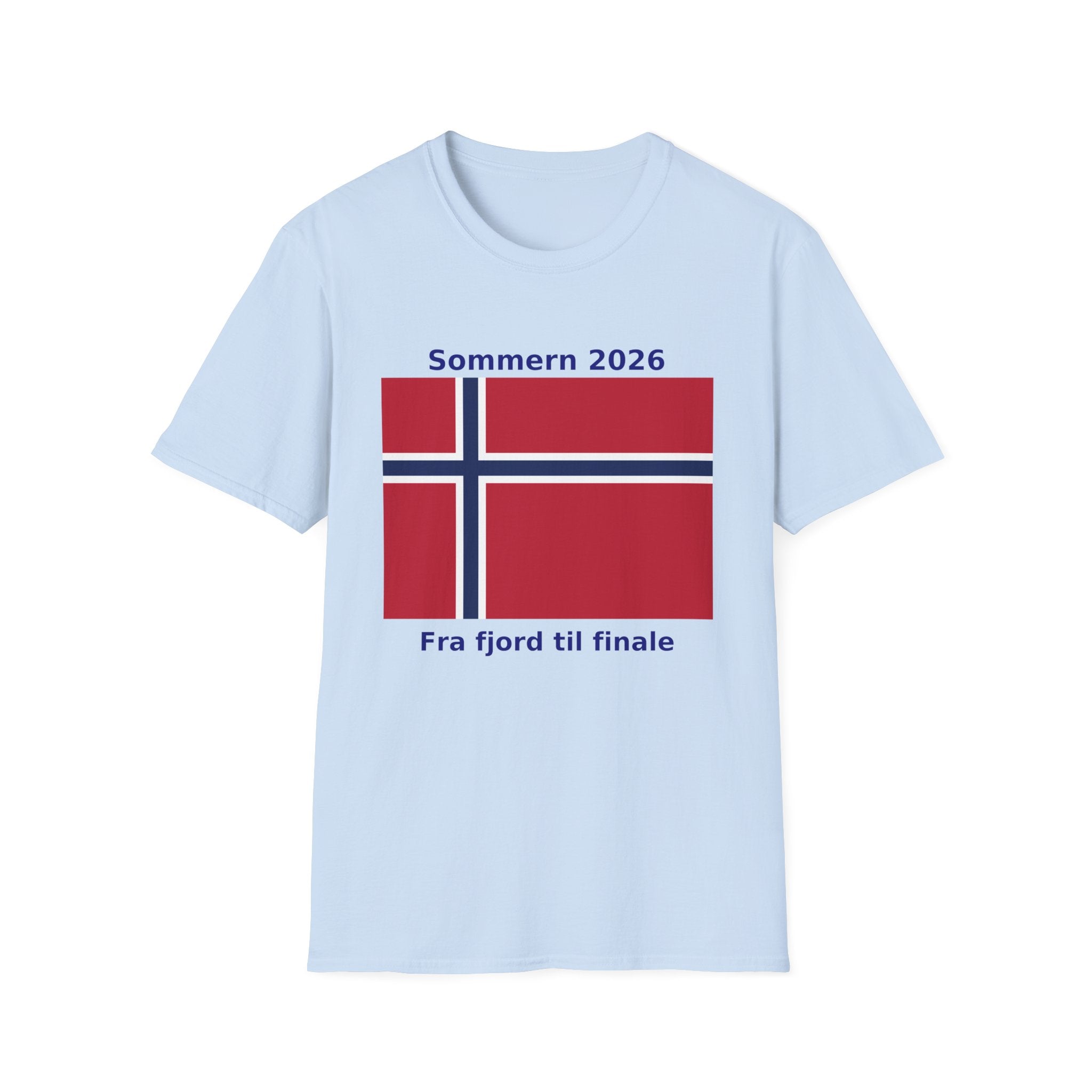 Norway Flag T-Shirt - "Sommern 2026: Fra fjord til finale"