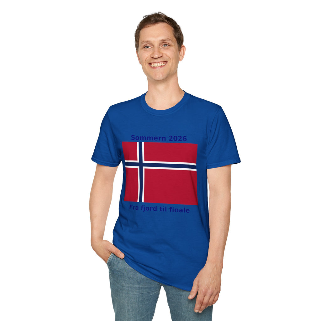 Norway Flag T-Shirt - "Sommern 2026: Fra fjord til finale"
