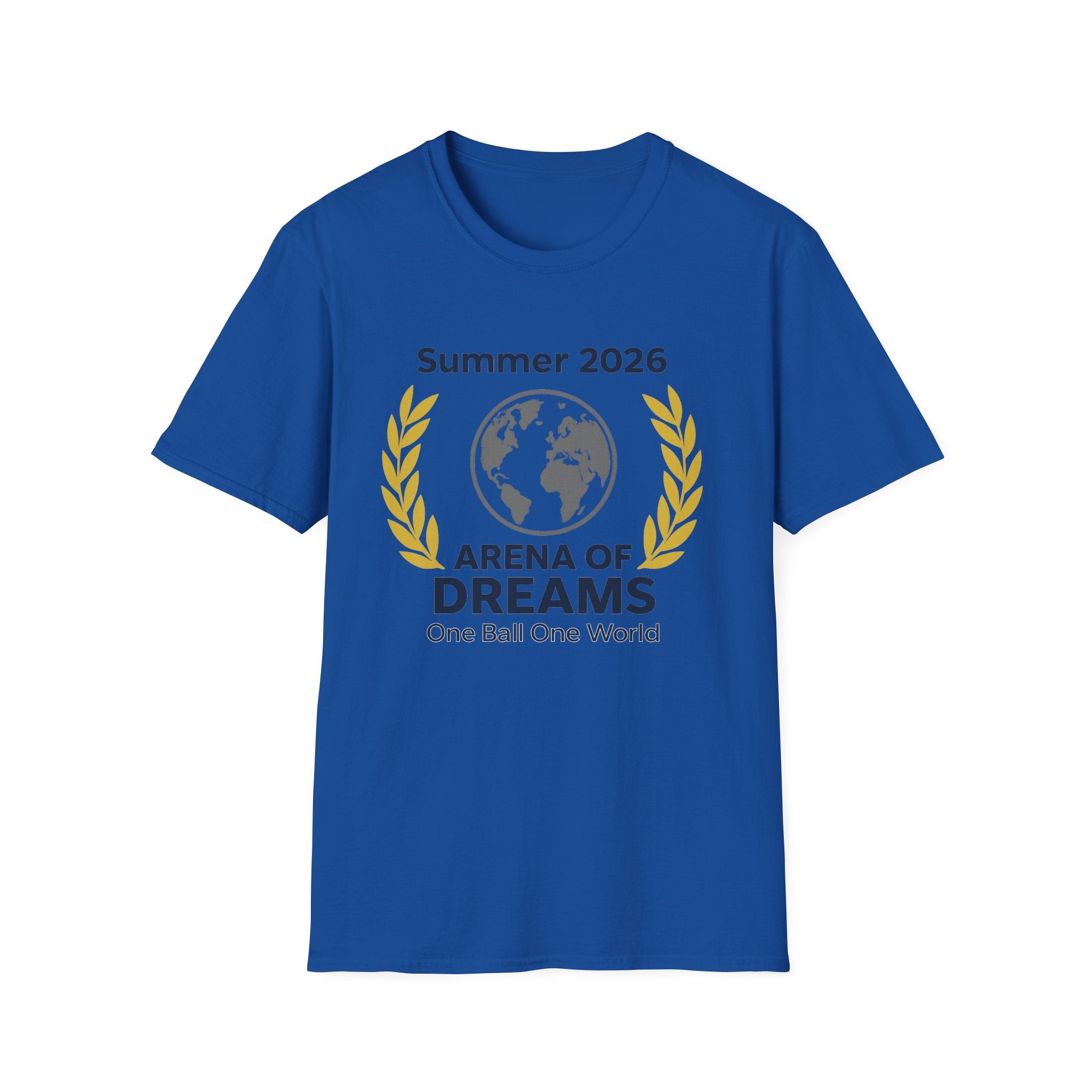 Arena of Dreams 2026 T-Shirt — 'One Ball One World' Summer Soccer Fan Tee